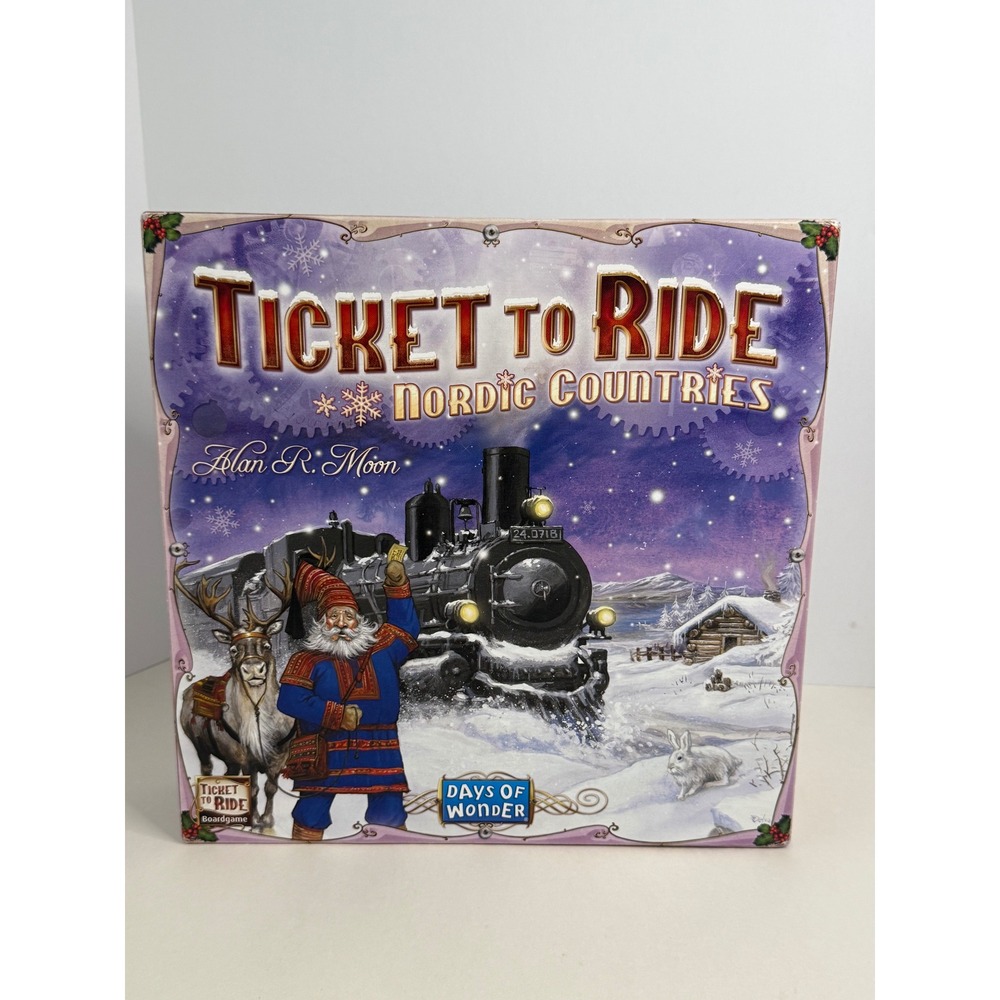 Ticket to Ride Nordic Countries Board Game Days of Wonder Alan R Moon Complete